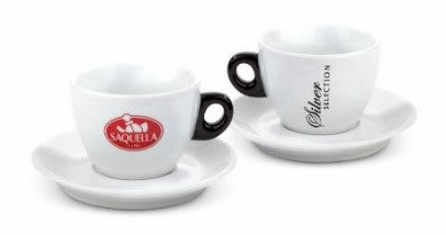 SILVER Line Cappuccino Cup w/saucer Set of 6